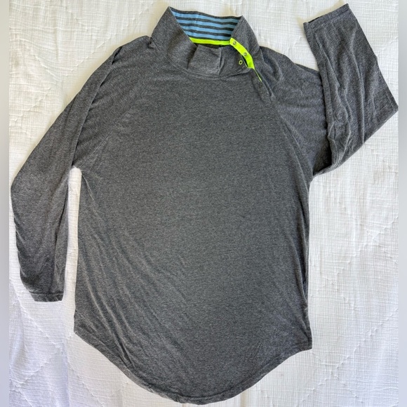 Jason Wu for EVA Air Gray Quarter Snap Pullover Shirt XL Long Sleeve Travel - Picture 5 of 10